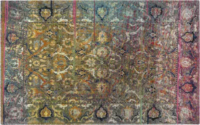Türvorleger 110x175 cm, waschbar, rutschfest, farbenfroh, geometrisch
