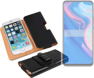 Produktbild von K-S-Trade Schützhülle Handyhülle kompatibel mit Huawei P Smart Z Holster Gürtel Tasche Schutzhülle Handy-Tasche Smartphone Case Seitentasche