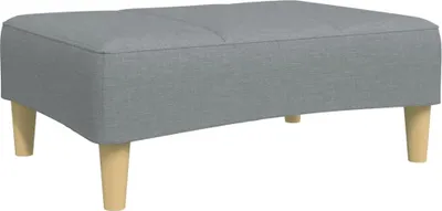 Zdjęcie produktu dla vidaXL Podnóżek jasnoszary 77x55x31 cm tkanina