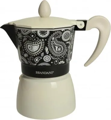 Produktbild von Shanti Kaffeemaschine aus schwarzem Aluminium für 3 Tassen