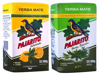 Zdjęcie produktu dla Zestaw Yerba Mate Pajarito Menta Limon + Hierbas 2 x 500g 1kg