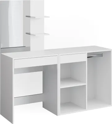 Produktbild von Schminktisch Vicco Isabelle Weiß 140 cm mit Schrank, Model 34448