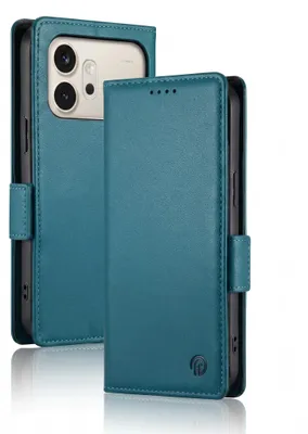 Produktbild von Avizar, Hülle für Honor 600 mit Kartenfächern und Videoständer, Blau