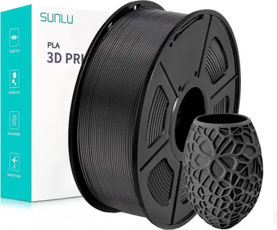Produktbild von Sunlu PLA Filament Black 1.75mm 1kg
