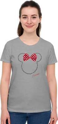 Zdjęcie produktu dla Disney Minnie Mouse T-shirt dla kobiet Top damski Bigshirt Oversize szary M