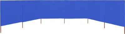 Produktbild von vidaXL 6-teiliges Windschutzgewebe 800 x 120 cm Azurblau