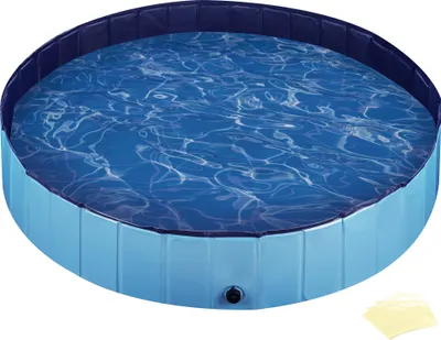 Produktbild von Bazén pro psy Fudajo 160 x 30 cm protiskluzové brouzdaliště pro psy, skládací bazén pro psy z PVC, vana pro psy se zesílenými okraji, přenosný bazén pro psy