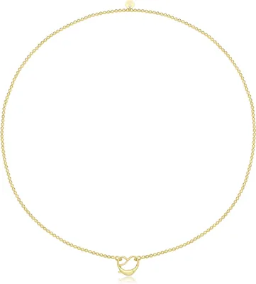 Produktbild von Schöne 925 Sterling Silber Herz Damen - Halskette - 43cm*2mm, 6 Gramm; TRS36503