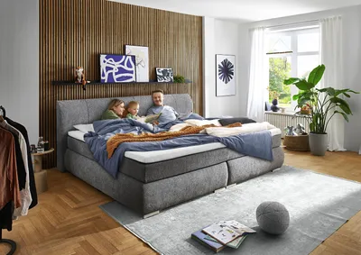 Produktbild von Boxspringbett HARPER SAMBAS LF 240x200 cm grau Box-Spring-Bett