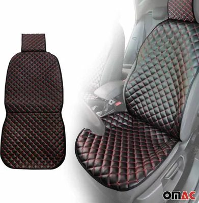Produktbild von Schonbezug Sitzauflage für Chevrolet Captiva Cruze Aveo Kunstleder Schwarz Rot