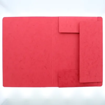 Produktbild von Eckspanner A4 Karton 335 g/qm mit Klappen rot Packung mit 25 Stück