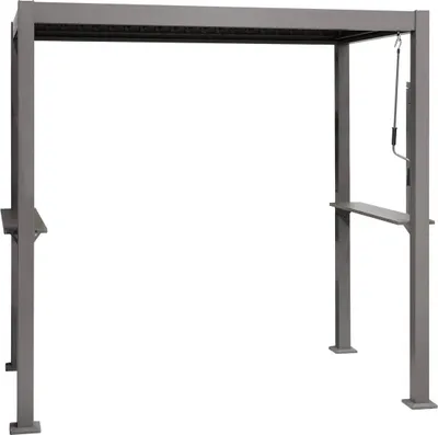 Produktbild von Grillhütte grily graphitgrau stahl und aluminium - Hespéride