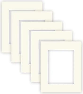 Obrázok produktu pre nielsen Conservation passe-partout 1,5 mm, sada 5 kusov, vonkajší formát 24x30 cm pre formát obrazu 15x20 cm, slonovinovo biela hladká