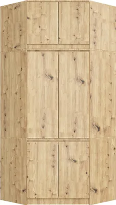 Produktbild von Akord Eckschrank Mit Aufsatz Eiche Rzemieślnik 100X50X235 Cm
