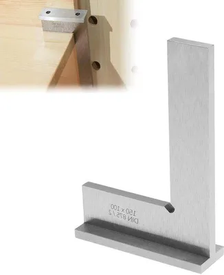 Image de Équerre de précision à angle fixe de 90 degrés, 150 x 100 mm - DIN 875/2 - Travail du bois - Modèles de construction