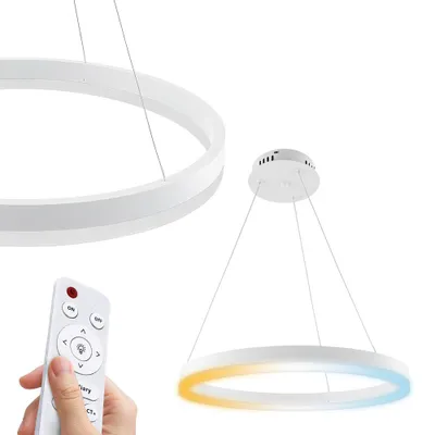 Produktbild von LED Pendelleuchte 35W 3CCT 2450lm rund weiß dimmbar mit Fernbedienung HARVEY HOROZ