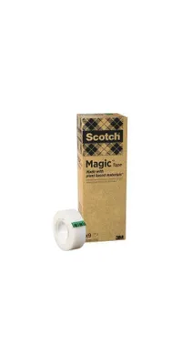 Produktbild von Scotch 900-1933-9, 33 m, Transparent, Polypropylen, Karton, Glas, Metall, Papier, 2,54 cm, 19 mm, 9 Stück(e)