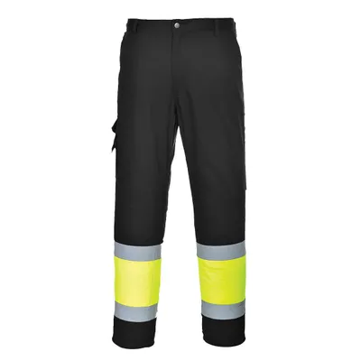Productafbeelding van Portwest L049 Hoogwaardige, lichtgewicht, tweekleurige combatbroek, geel/zwart, maat M