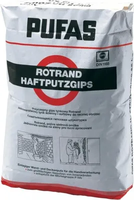 Produktbild von PUFAS Haftputzgips - 25kg - Einlagiger Wand- und Deckenputz