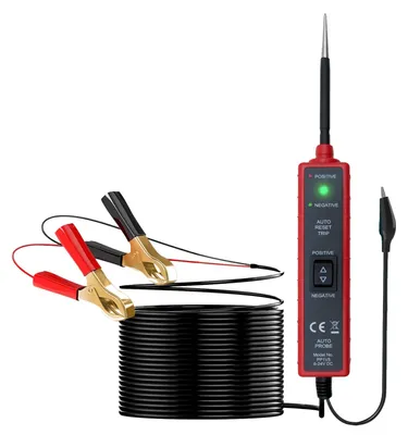 Produktbild von Kfz-Elektrik-Prüfgerät DC 6-24V, Stromkreisdetektor, Stromkreisanalysator, Leistungsprüfer, Durchgangsprüfung, Kurzschlussprüfung, Polaritätsbestimmung