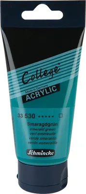 Produktbild von Schmincke 75ml College Acryl Smaragdgruen Acryl 33 530 013
