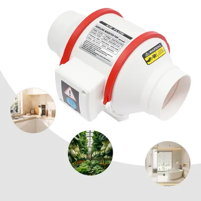 Obrázek produktu pro Ventilátor 40W Potrubní ventilátor 310 m³/h Odtahový ventilátor
