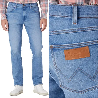 Produktbild von WRANGLER, Herren Jeanshosen, Slim fit, LARSTON, W31 L30, Blau, Jeans, baggyjeans, buggy