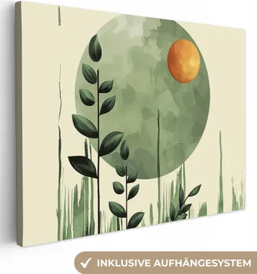 Obrázek produktu pro OneMillionCanvasses® - Obrazy na plátně - Abstraktní - Příroda - Umění - Slunce - Moderní, nástěnné umění, nástěnné dekorace Obrazy Obývací pokoj, 120x90cm