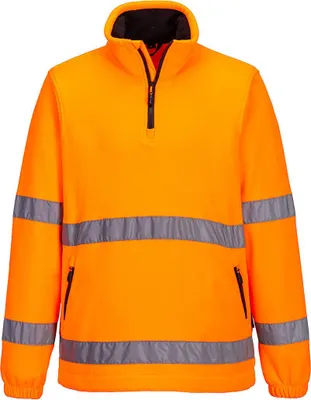 Produktbild von Portwest Warnschutz 1/2 Zip Fleece Orange S