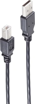 Produktbild von shiverpeaks BS13-23055, 5 m, USB A, USB B, USB 2.0, 0,48 Gbit/s, Schwarz