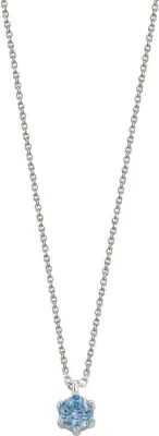Image de Xenox Femmes 925 Collier en argent sterling avec pendentif en zirconium argenté - KRAPPE - XS6011