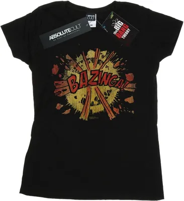 Produktbild von The Big Bang Theory - "Bazinga" T-Shirt für Damen BI9613 (XXL) (Schwarz)