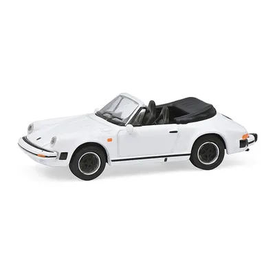 Produktbild von Schuco 452659800 Porsche 911 Carrera 3.2 Cabriolet weiss Maßstab 1:87 Modellauto