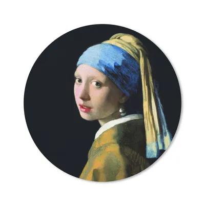 Produktbild von MuchoWow® Mauspad Mousepad Das Mädchen mit dem Perlenohrring - Johannes Vermeer 40x40 cm - Mousepads - Maus Mat - Pad - Mausunterlage - Schreibtisch Accessoires