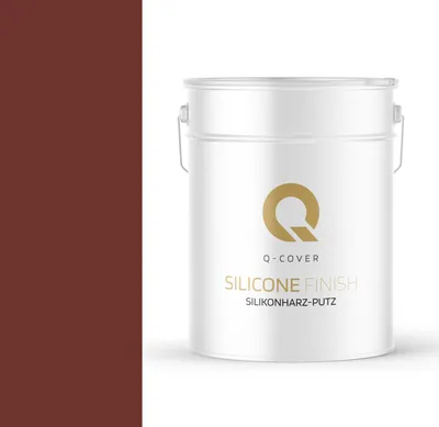 Produktbild von Silikonharz-Putz | Kirschrot | Reibeputz | Silikonputz | Fassadenputz | Kratzputz Oberput Strukturputz Fertigputz Wände Und Decken | 15 kg 1,5 mm