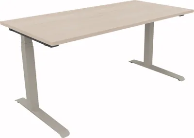 Produktbild von Sitz-/Stehtisch Kufe Doppels. Quad. B1600xT800xH645-1275 si/Akazie
