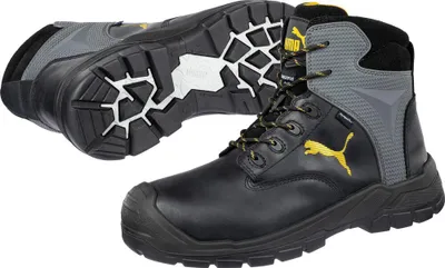 Image de Bottes à lacets PUMA Borneo MT MID SRC S3, Taille 48, Niveau de protection:S3, Taille:48, Couleur:noir, Largeur:nv