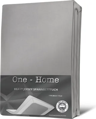 Produktbild von Topper Spannbettlaken Bettlaken silber 180x200 - 200x200  Heavy Jersey Baumwolle
