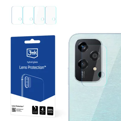Produktbild von 3mk Hybridglas Lens Protection für Honor 200 Lite Kamera Objektiv Kameralinse 0,16mm 6H (4 Stück)
