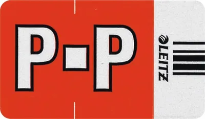 Produktbild von Orgacolor Buchstabensignal P VE=10x250 Stück rot