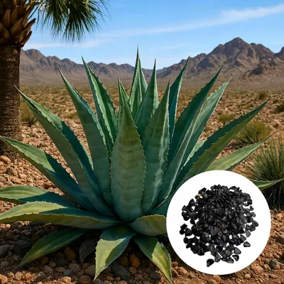 Obrázek produktu pro Semena Agave Marmorata - balení 10 ks - Exotická semena - Robustní - Agáve mramorovaná