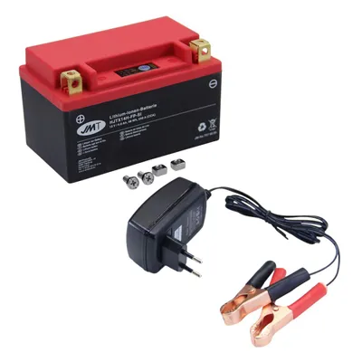 Obrázek produktu pro Lithium-iontová baterie JMT HJTX14H-FP, 12 V 4 Ah, kladný pól vlevo, DIN 51013 + nabíječka