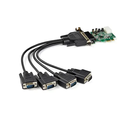 Obrázok produktu pre StarTech.com PEX4S953LP, Pcie, Sériový, PCIe 1.1, Zelená, 214358 h, CE, FCC