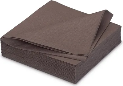 Produktbild von Servietten stoffähnlich 40x40cm 25 Stück Dunkelbraun