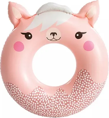 Obrázok produktu pre INTEX 59266 Nafukovací plážový pontón s plávacím kolesom ružový max. 40 kg