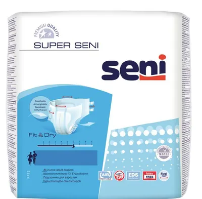 Produktbild von Seni Luftdurchlässige Windeln, Größe M, 30 Stück