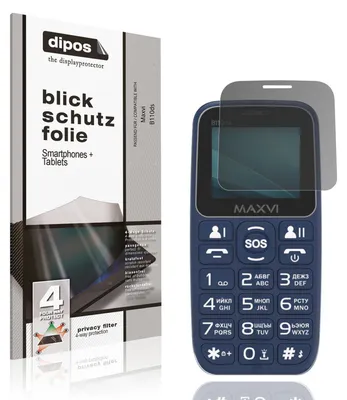 Produktbild von Blickschutzfolie für Maxvi B110ds matt Schutzfolie Folie Display Schutz dipos