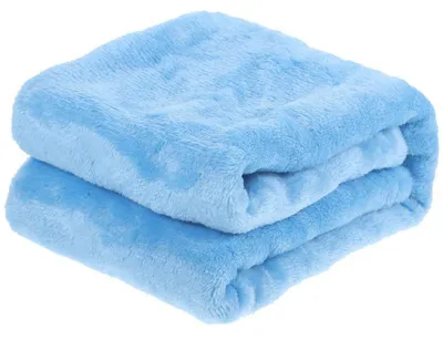 Immagine prodotto di Coperta per animali domestici, in flanella e pile, 50 x 70 cm, colore azzurro cielo