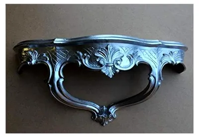 Produktbild von Wandkonsole im Barockstil, silber, antik, 45x21 cm, Wandregal, Wandablage, Telfontisch