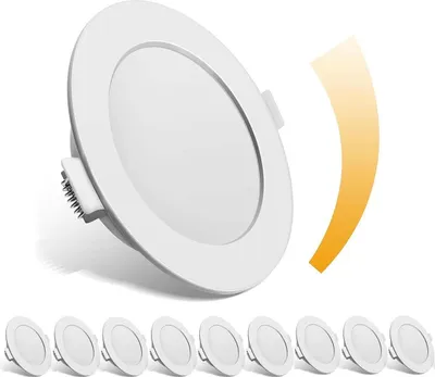 Immagine prodotto di 9 X Faretto Da Incasso A Led Ultra Piatto 6w 230v Set Soffitto Bagno Soggiorno